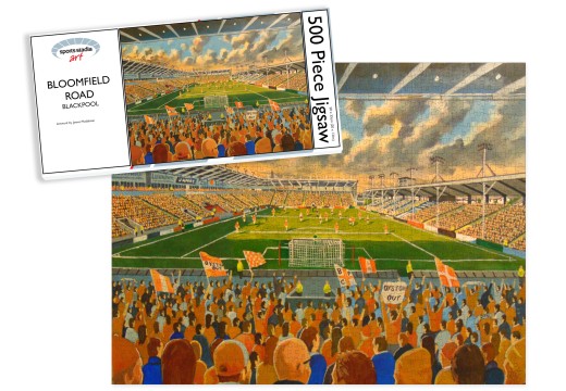 Bloomfield Road Stadium Fine Art Jigsaw Puzzle - Blackpool FC